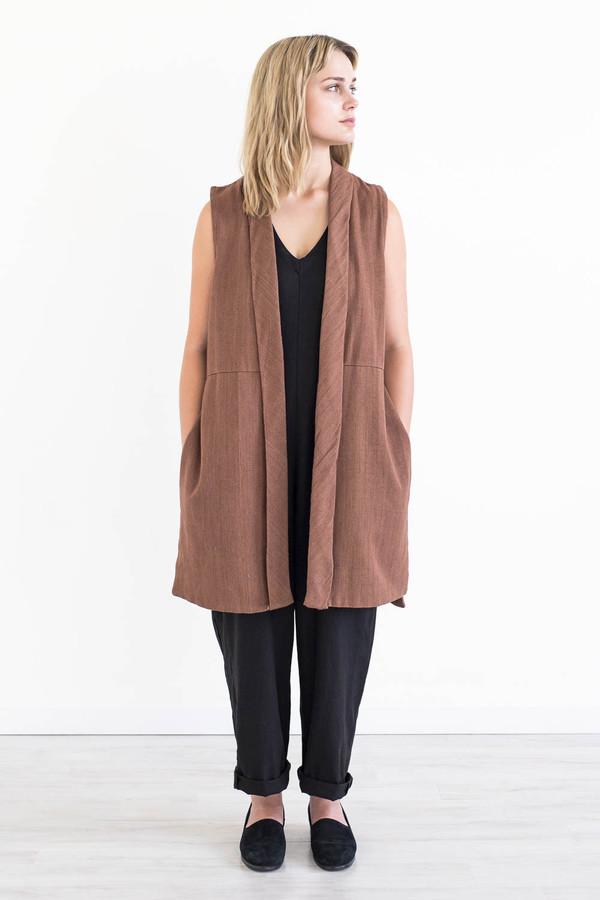 REIFhaus Alba Vest in Silk Tweed REIFhaus Alba Vest in Silk Tweed