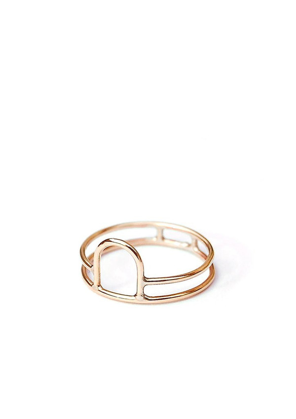 Tiro Tiro Open Arch Ring 14k Gold Tiro Tiro Open Arch Ring 14k Gold