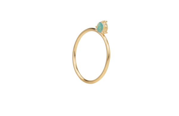 WWAKE Double-Sided Solitaire Ring w/ 4mm Opals WWAKE Double-Sided Solitaire Ring w/ 4mm Opals