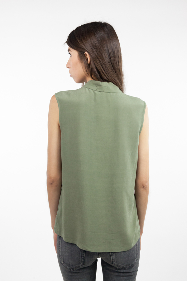 just female Mar Sleeveless Shirt - Litchen Green just female Mar Sleeveless Shirt - Litchen Green