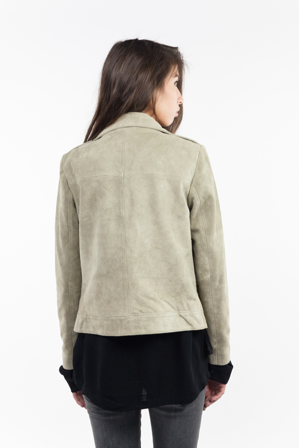 just female Direct Suede Jacket - Litchen Green just female Direct Suede Jacket - Litchen Green