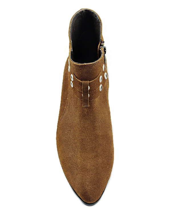 Cartel Footwear AW16 Double Strap Bootie - Salto Suede Cartel Footwear AW16 Double Strap Bootie - Salto Suede