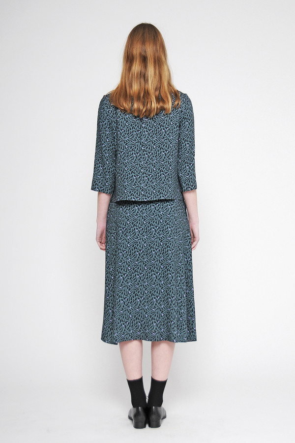 Diarte "Harriet" Printed A-line Midi Skirt Diarte "Harriet" Printed A-line Midi Skirt