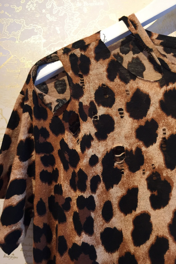 R13 Distressed leopard dress R13 Distressed leopard dress
