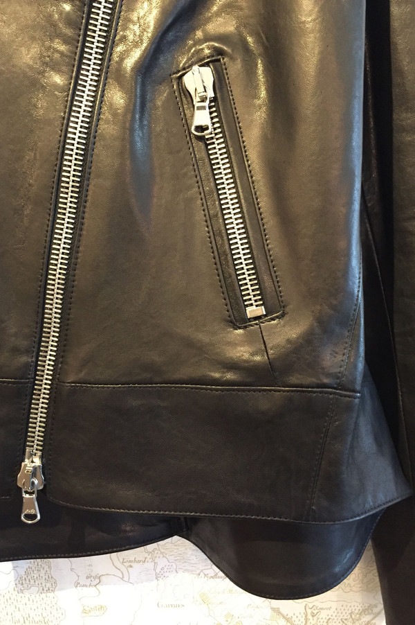 Veronica Beard 'Mission' swing back leather jacket Veronica Beard 'Mission' swing back leather jacket