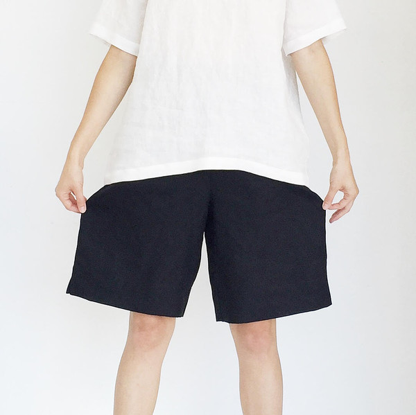 Johan b Black Linen Dress Short Johan b Black Linen Dress Short