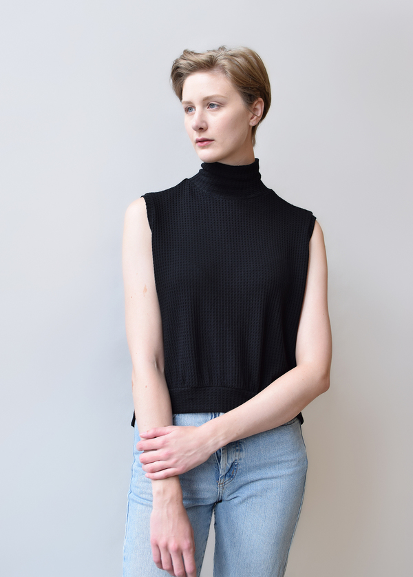 LNA Nessy Sleevess Turtleneck Top LNA Nessy Sleevess Turtleneck Top
