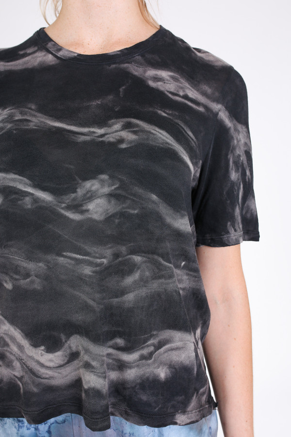 Raquel Allegra Boxy tee in black Raquel Allegra Boxy tee in black