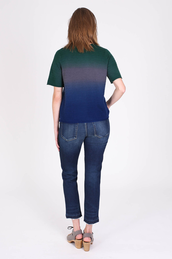 Raquel Allegra Dip dye tee in midnight Raquel Allegra Dip dye tee in midnight