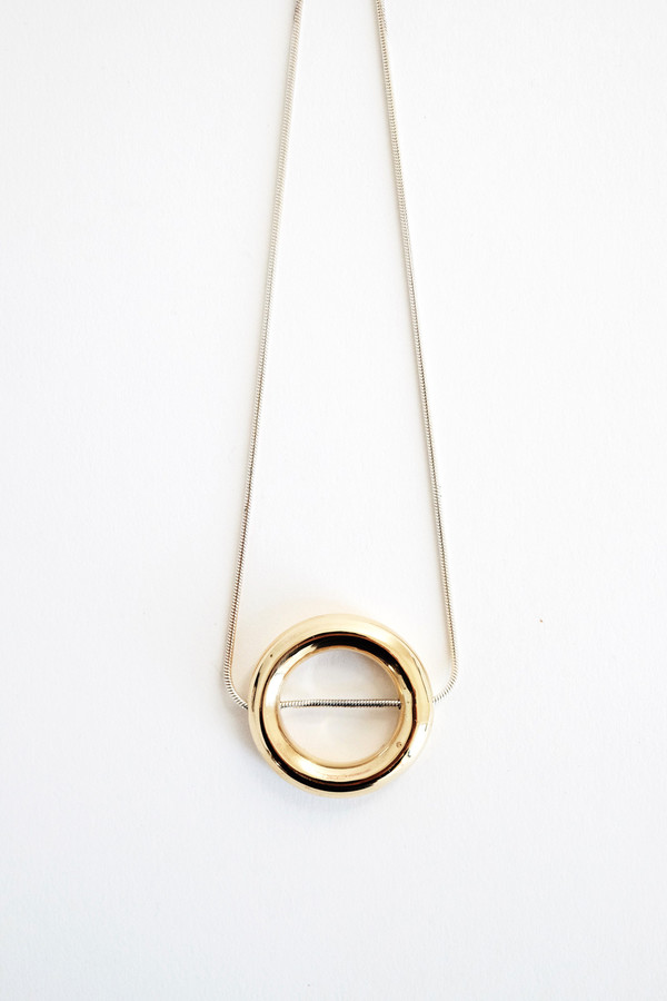 The Things We Keep Ichi small necklace in brass and sterling silver The Things We Keep Ichi small necklace in brass and sterling silver