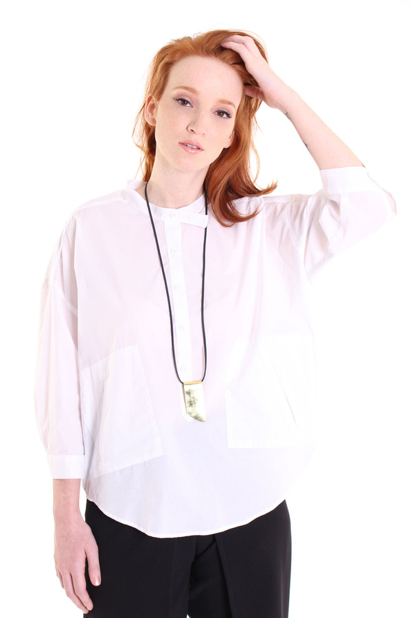 SBJ Austin Isabel button up in white SBJ Austin Isabel button up in white