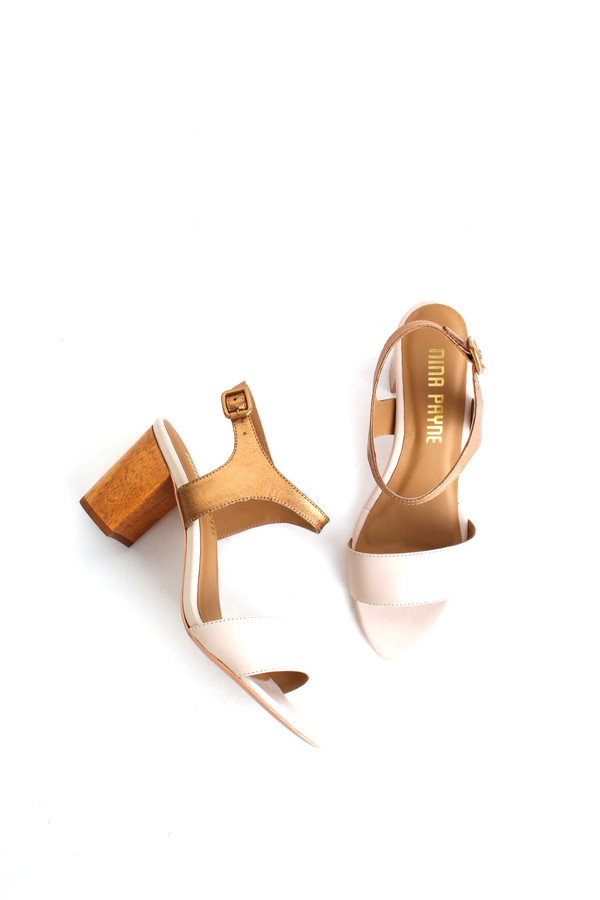 Nina Payne Leonor sandal in cream/bronze Nina Payne Leonor sandal in cream/bronze