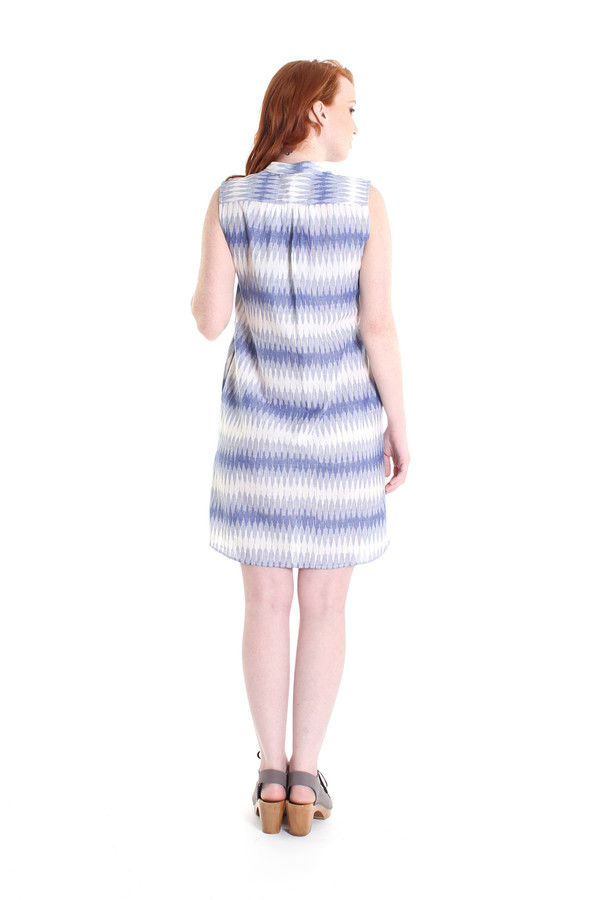 SBJ Austin Liz dress in blue ikat SBJ Austin Liz dress in blue ikat