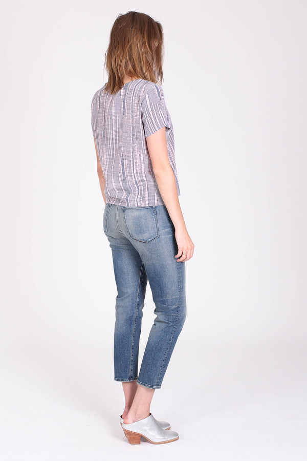 The Podolls Luz pocket tee in asawa print The Podolls Luz pocket tee in asawa print