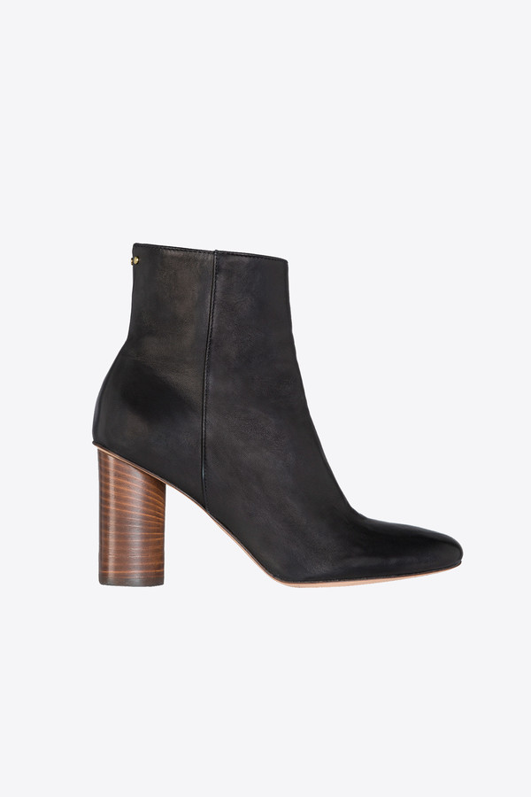 Jerome Dreyfuss Patricia heeled boot in black Jerome Dreyfuss Patricia heeled boot in black