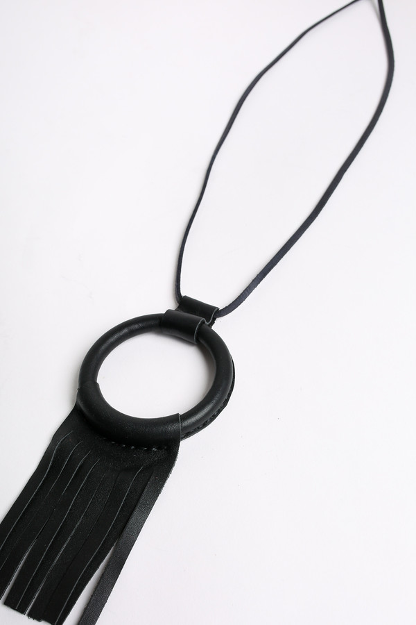 Crescioni Ritual necklace in black Crescioni Ritual necklace in black