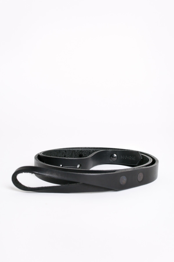 Map of Days Skinny loop belt in black Map of Days Skinny loop belt in black