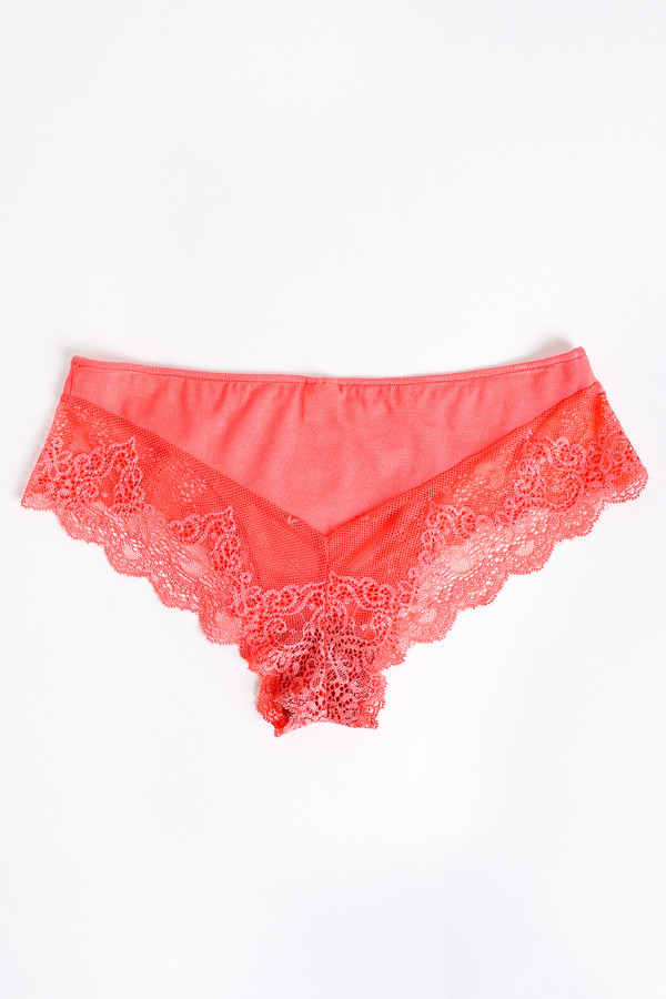 Only Hearts So fine hipster with lace back in papaya Only Hearts So fine hipster with lace back in papaya