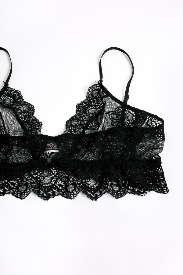 Only Hearts So fine lace bralette in black Only Hearts So fine lace bralette in black