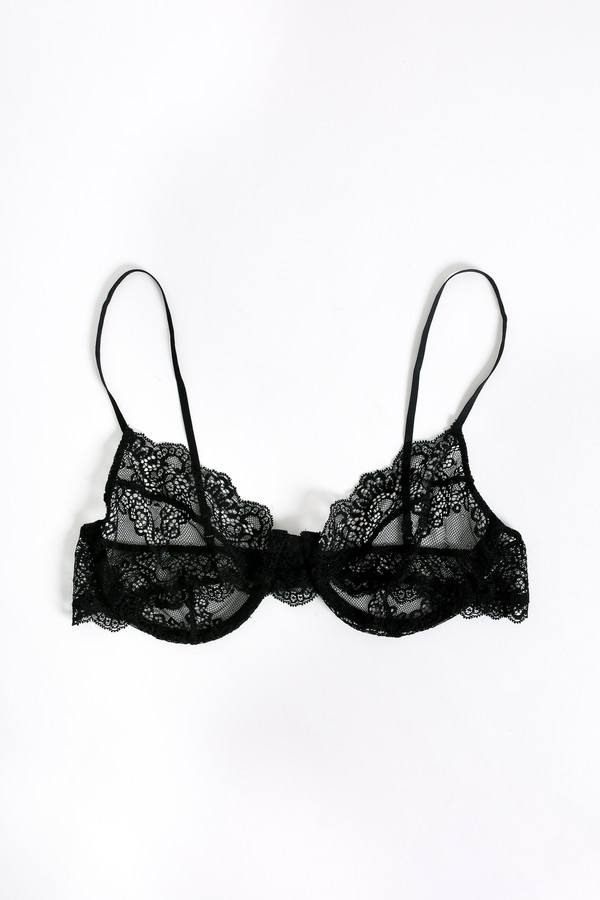 Only Hearts So fine lace underwire bra in black Only Hearts So fine lace underwire bra in black