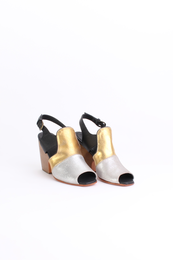 Rachel Comey Vala heel in metallic Rachel Comey Vala heel in metallic