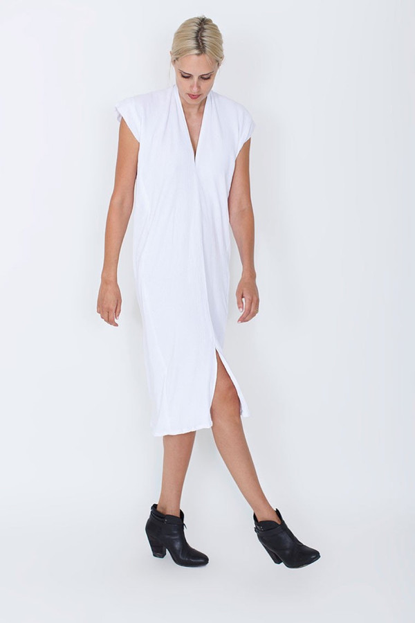 Vision Dress in Cotton Gauze - White Vision Dress in Cotton Gauze - White