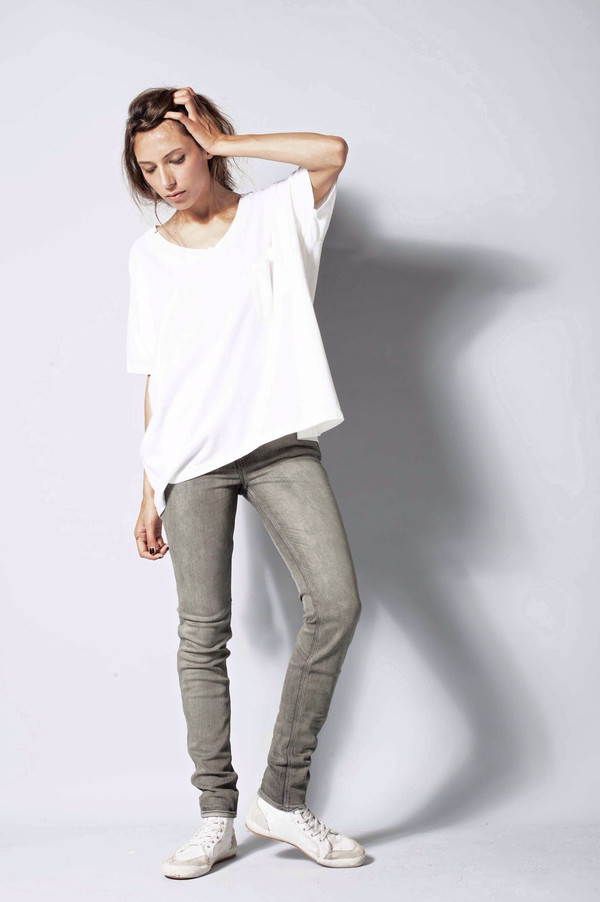 Skargorn #61 Short Sleeve Tee, Cream Marine Lines Skargorn #61 Short Sleeve Tee, Cream Marine Lines