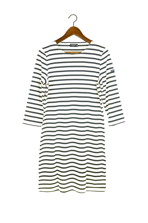 SAINT JAMES Galathee Dress, Ecru/Marine SAINT JAMES Galathee Dress, Ecru/Marine