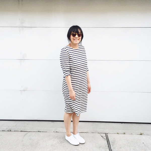 SAINT JAMES Galathee Dress, Ecru/Marine SAINT JAMES Galathee Dress, Ecru/Marine