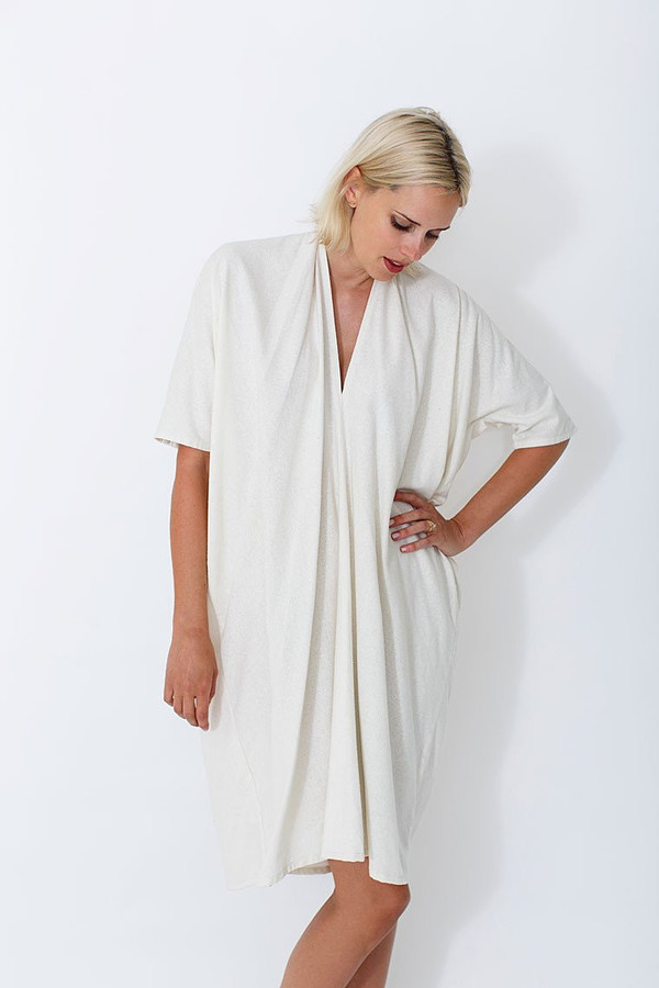 Miranda Bennett Muse Dress, Oversized, Natural Silk Noil Miranda Bennett Muse Dress, Oversized, Natural Silk Noil