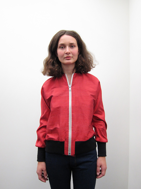 Alexa Stark Red Silk Bomber Alexa Stark Red Silk Bomber