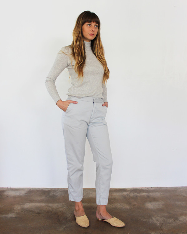 esby ALI RIB TURTLENECK - LT. GREY esby ALI RIB TURTLENECK - LT. GREY