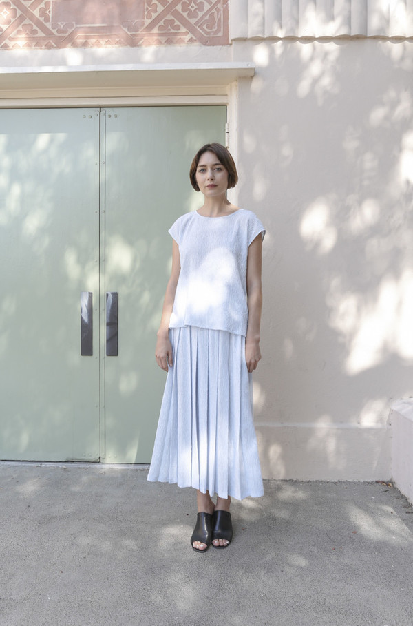 SVILU Pleated Skirt in Mist SVILU Pleated Skirt in Mist