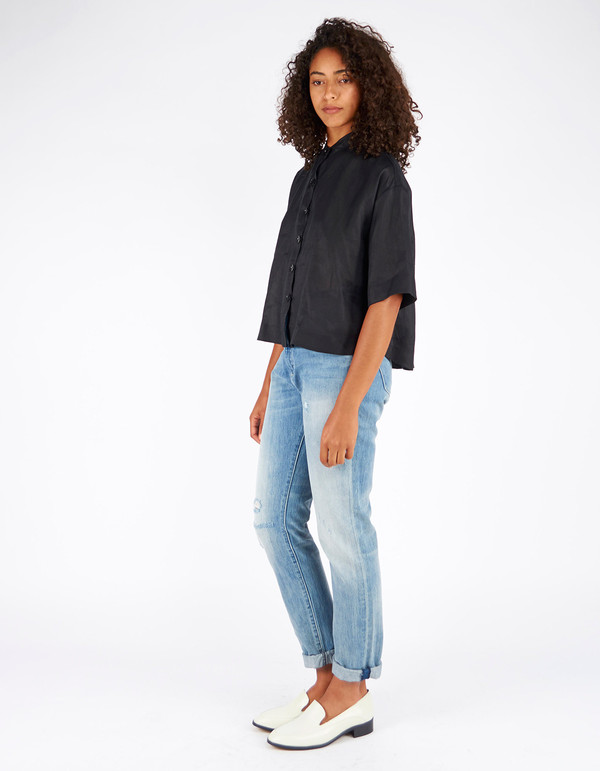 Ursa Minor Tilly Linen Blouse Black Ursa Minor Tilly Linen Blouse Black