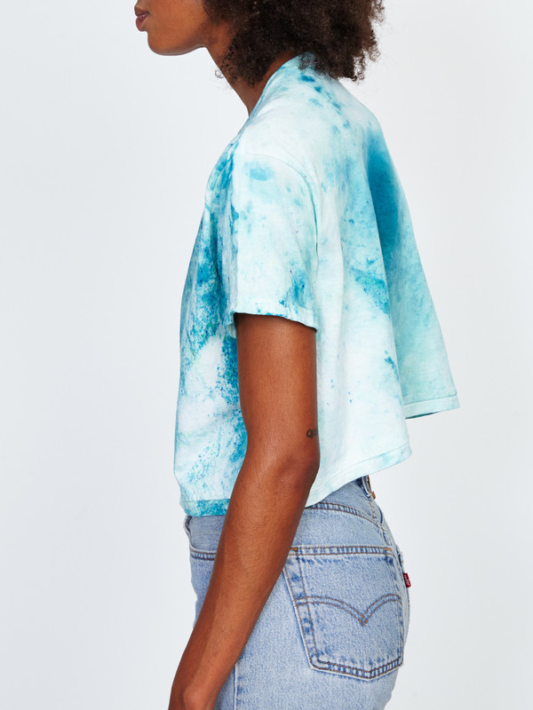 TOY SYNDROME FLOWER NECKLINE TEE TOY SYNDROME FLOWER NECKLINE TEE