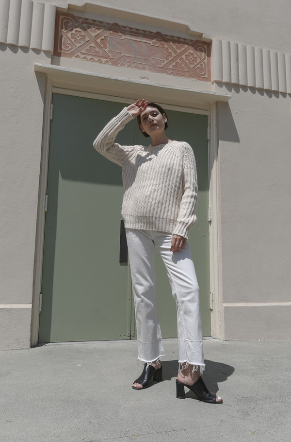 Objects Without Meaning Rib Sweater in Oat Objects Without Meaning Rib Sweater in Oat