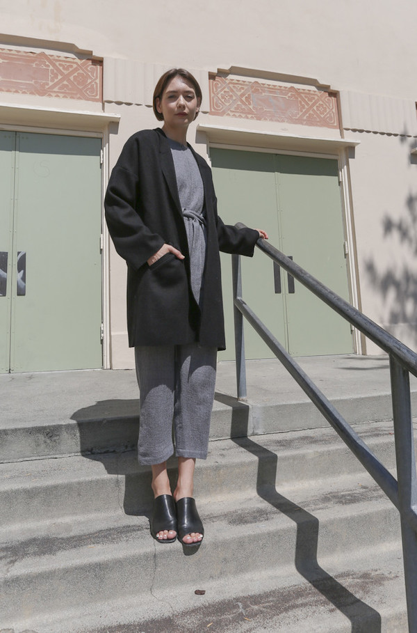 ARE Studio Angle Coat in Onyx ARE Studio Angle Coat in Onyx