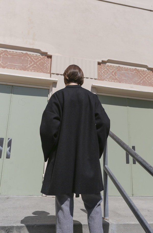 ARE Studio Angle Coat in Onyx ARE Studio Angle Coat in Onyx