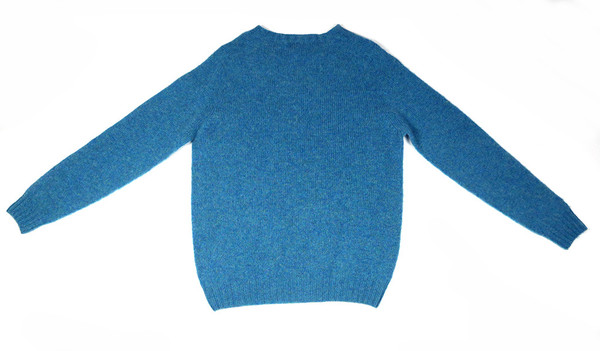 HARLEY OF SCOTLAND - CREWNECK SWEATER - AZURE HARLEY OF SCOTLAND - CREWNECK SWEATER - AZURE