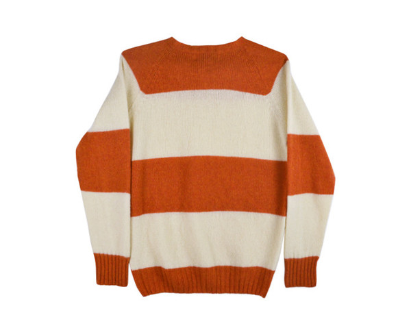 HARLEY OF SCOTLAND - STRIPED SWEATER - MEDIUM ONLY HARLEY OF SCOTLAND - STRIPED SWEATER - MEDIUM ONLY