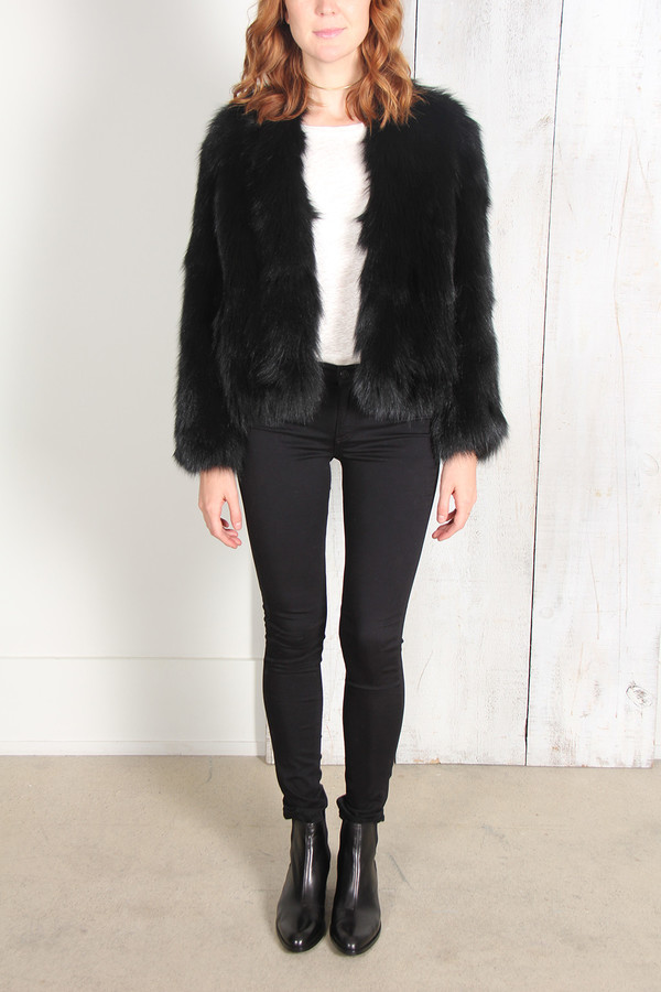 SPRUNG JUDY FOX FUR JACKET SPRUNG JUDY FOX FUR JACKET