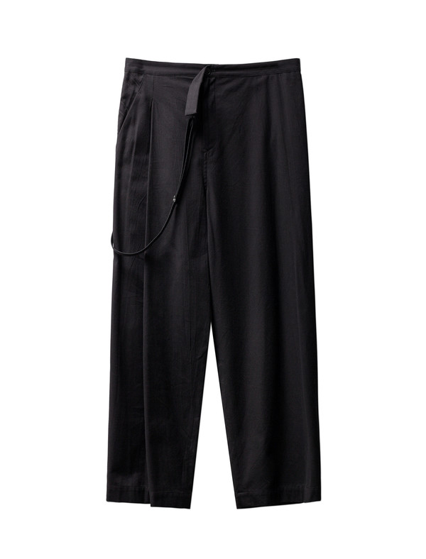 Ys by Yohji Yamamoto Womens Single Suspender Trousers Ys by Yohji Yamamoto Womens Single Suspender Trousers
