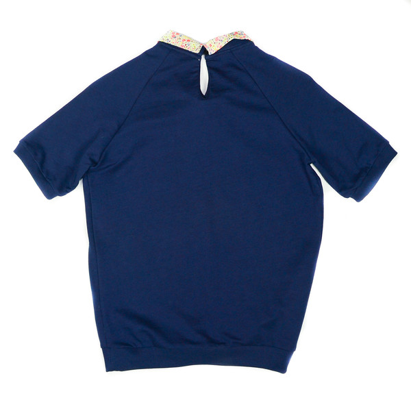 LOUP - CHARLOTTE TEE - NAVY/FLORAL LOUP - CHARLOTTE TEE - NAVY/FLORAL