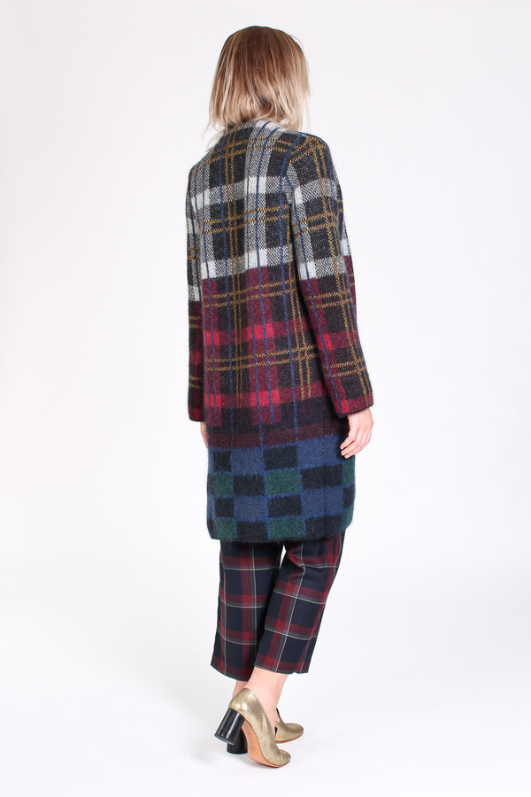 Suno Cardigan coat in plaid Suno Cardigan coat in plaid