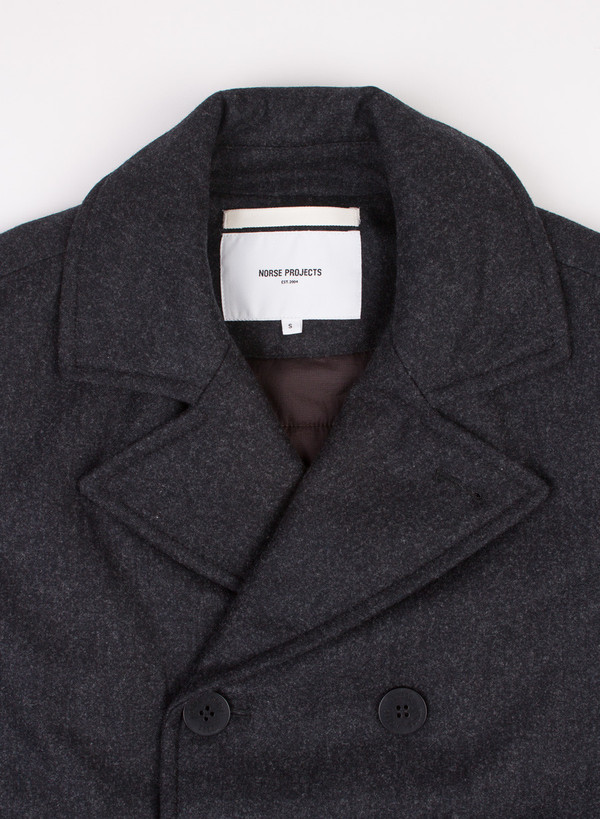Norse Projects Birk Wool Charcoal Melange Norse Projects Birk Wool Charcoal Melange
