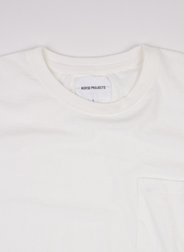 Norse Projects Niels Pocket Boucle White Norse Projects Niels Pocket Boucle White