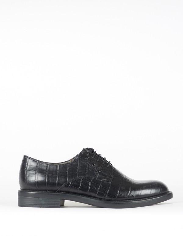 Vagabond Amina Croc Oxford Black Vagabond Amina Croc Oxford Black