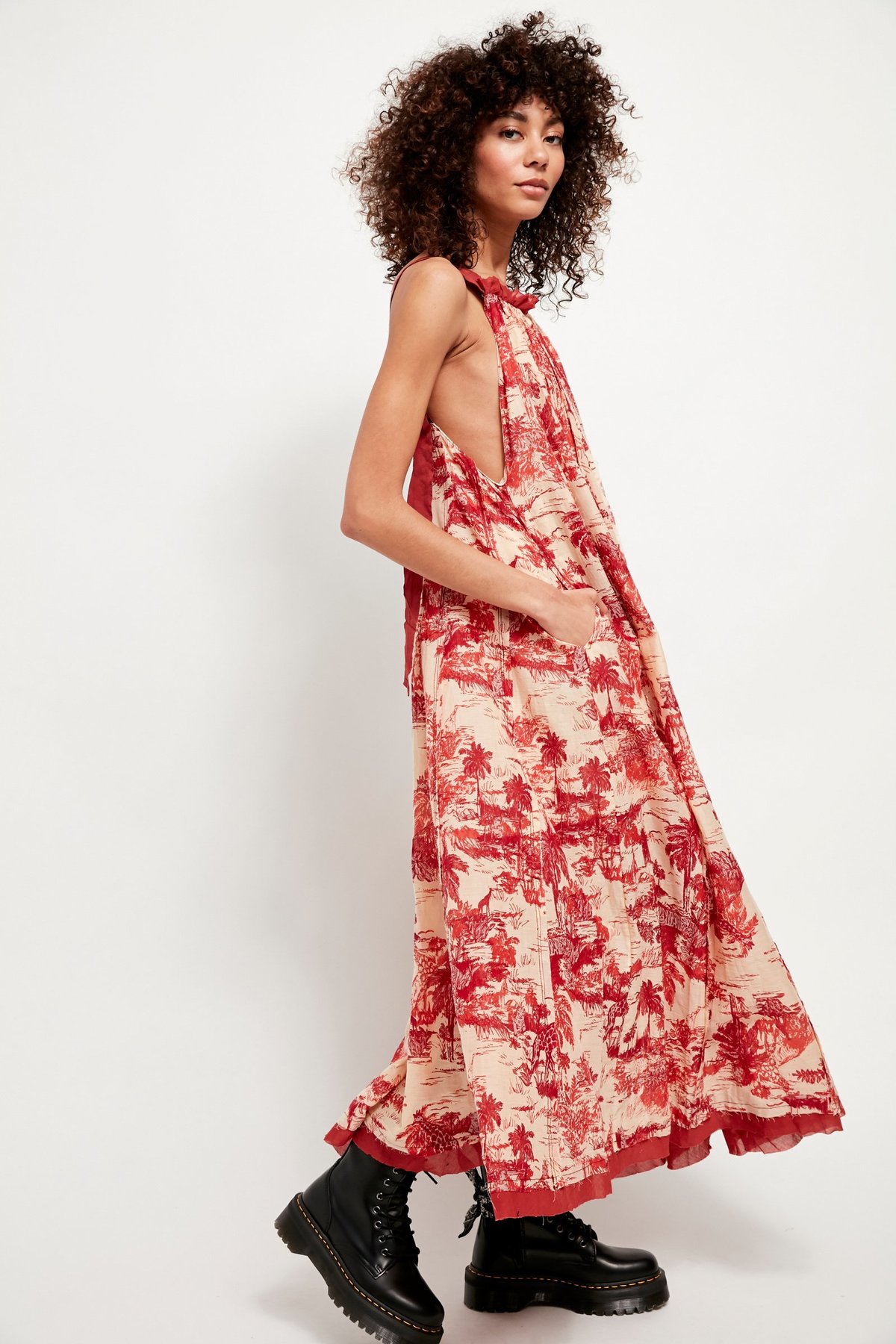 Free People Tropical Toile Maxi Dress 