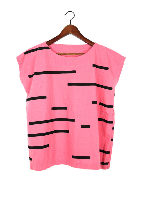 Uzi NYC Rose Broken Stripe Tunic Uzi NYC Rose Broken Stripe Tunic