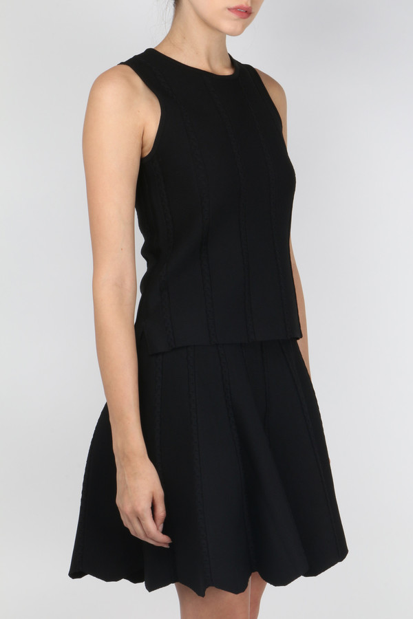 Jonathan Simkhai Cable Knit Flare Skirt Jonathan Simkhai Cable Knit Flare Skirt